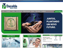 Tablet Screenshot of dacalda.com.br